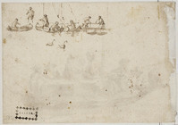 Q+ 036a
<br/>
Trekschuit met passagiers
<br/>
<em>Bisschop, Jan de (1628-1671)</em>